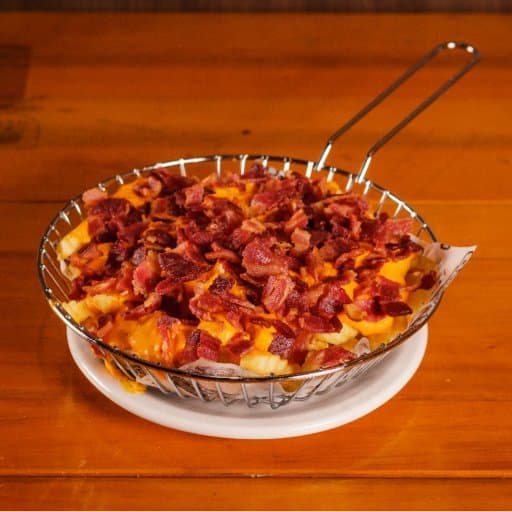 Fritas cheddar e bacon